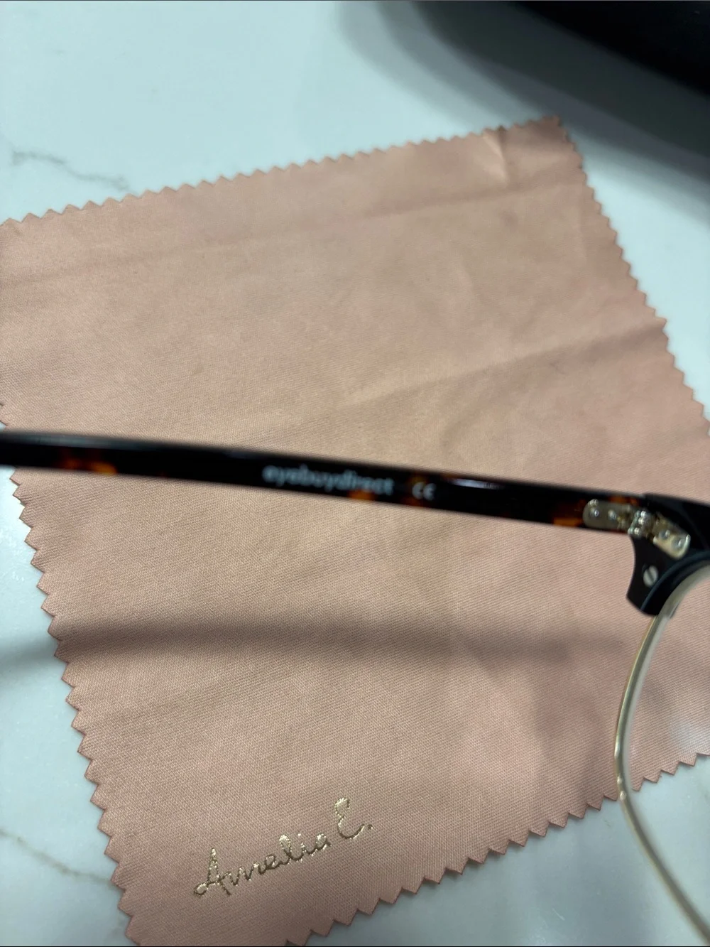 Tortoiseshell and Gold Clubmaster Glasses
